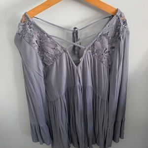 Lacy peasant top